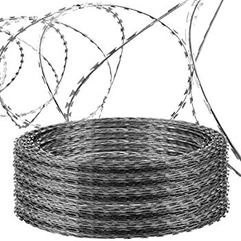 Concertina hot dipped galvanized razor barbed wire